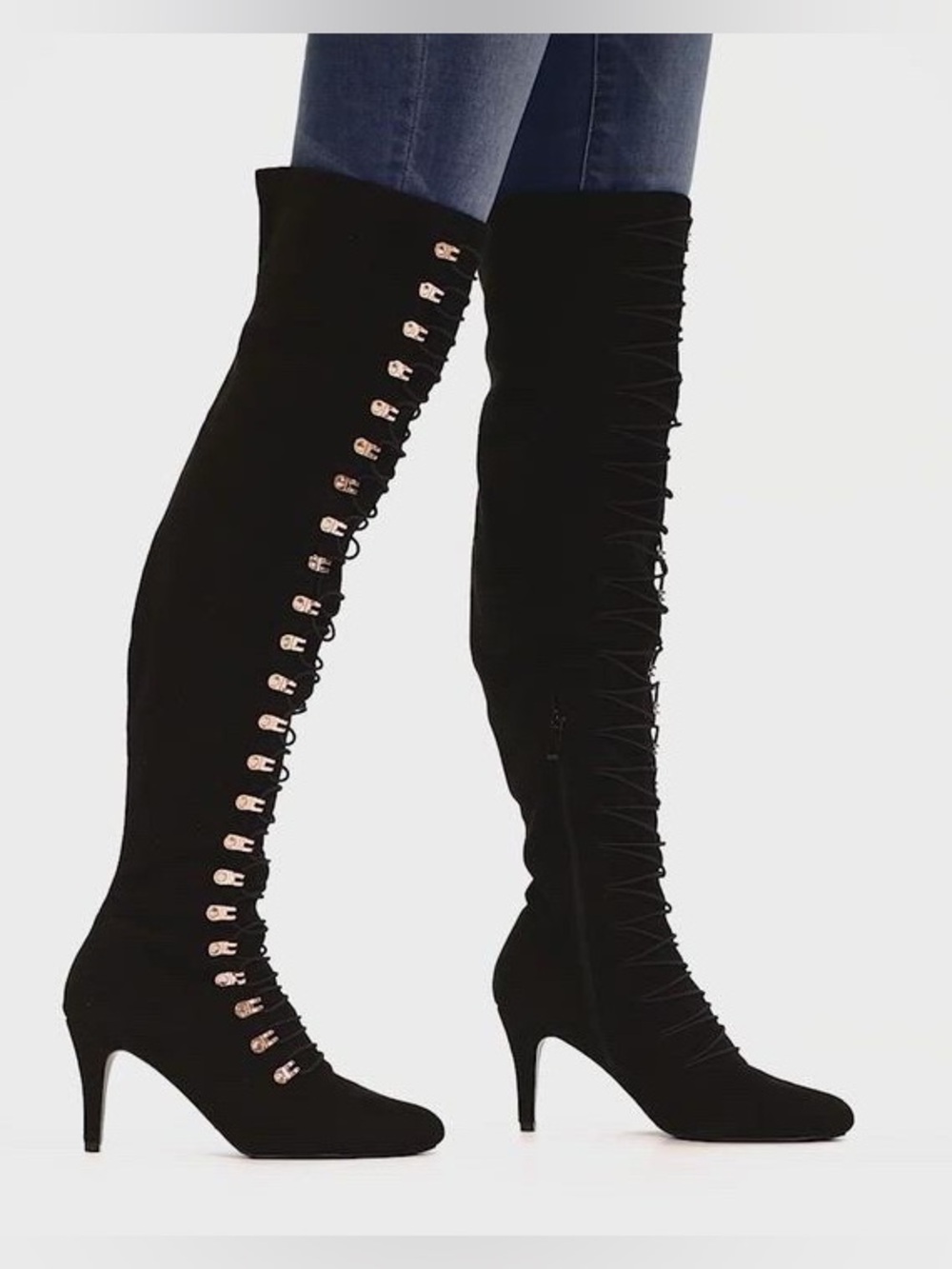 Women's Trill Lace Up Over The Knee Dress Boots